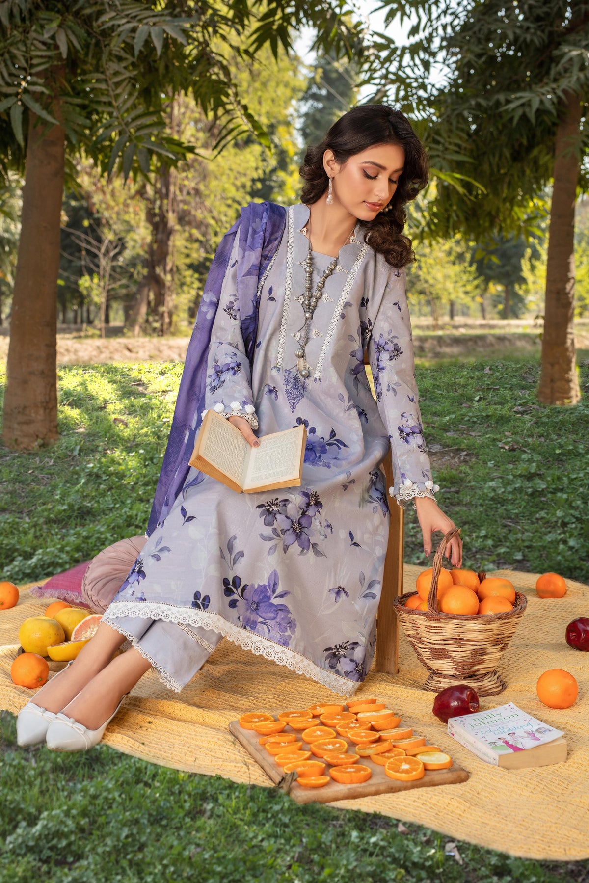 Amber GA - 01 | 3 PC PRINTED