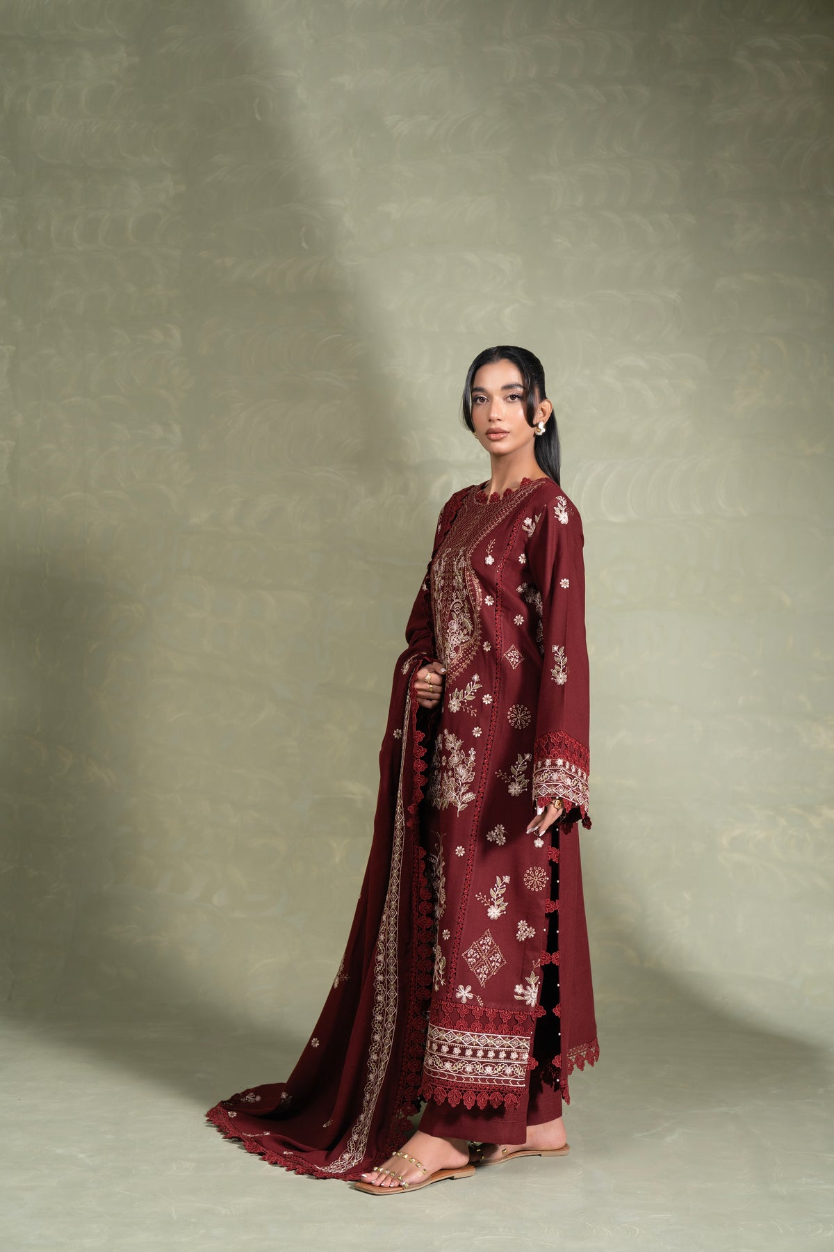 Sylvia WS-01 | 3 PC EMBROIDERED