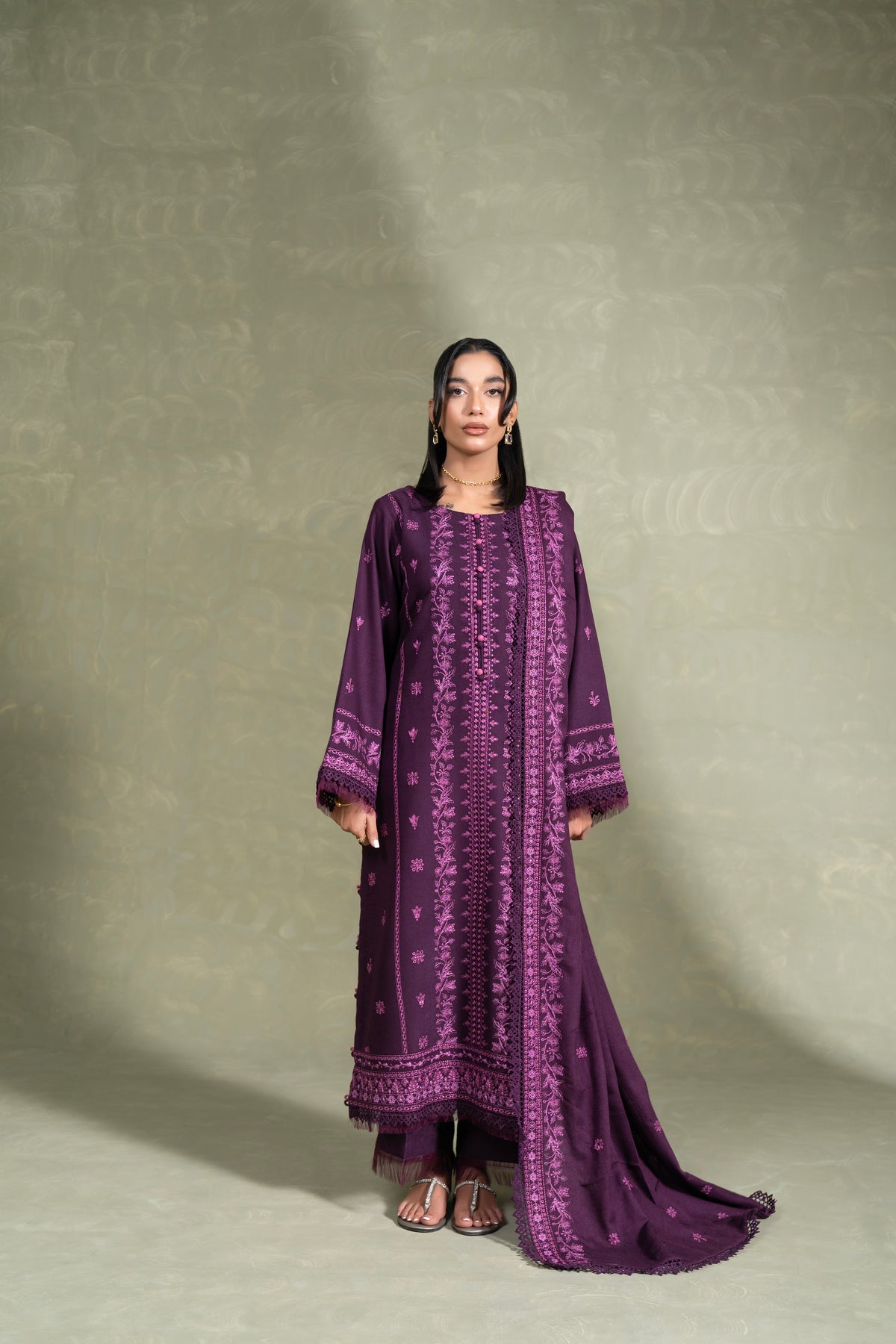 Melissa WS-06| 3 PC EMBROIDERED