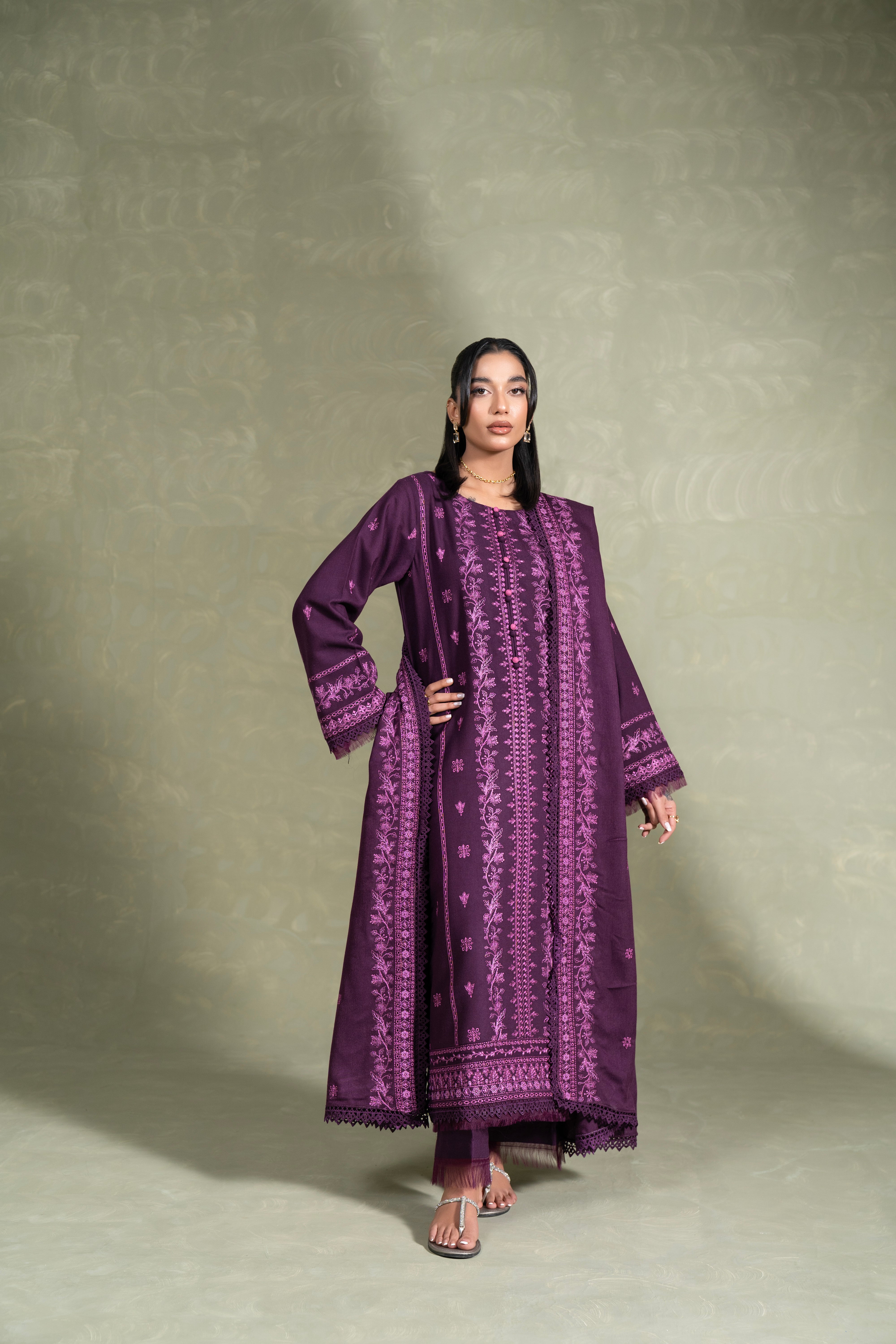 WS-06| 3 PC EMBROIDERED