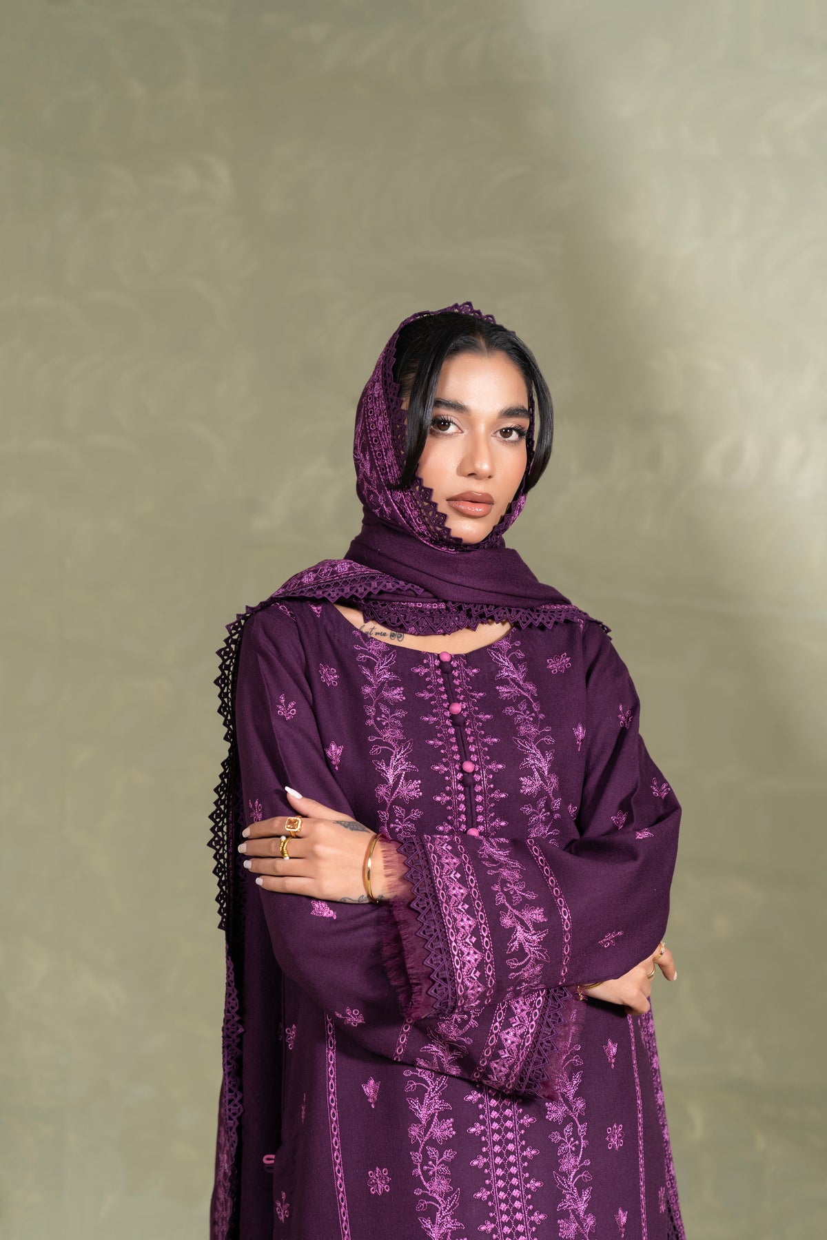 Melissa WS-06| 3 PC EMBROIDERED