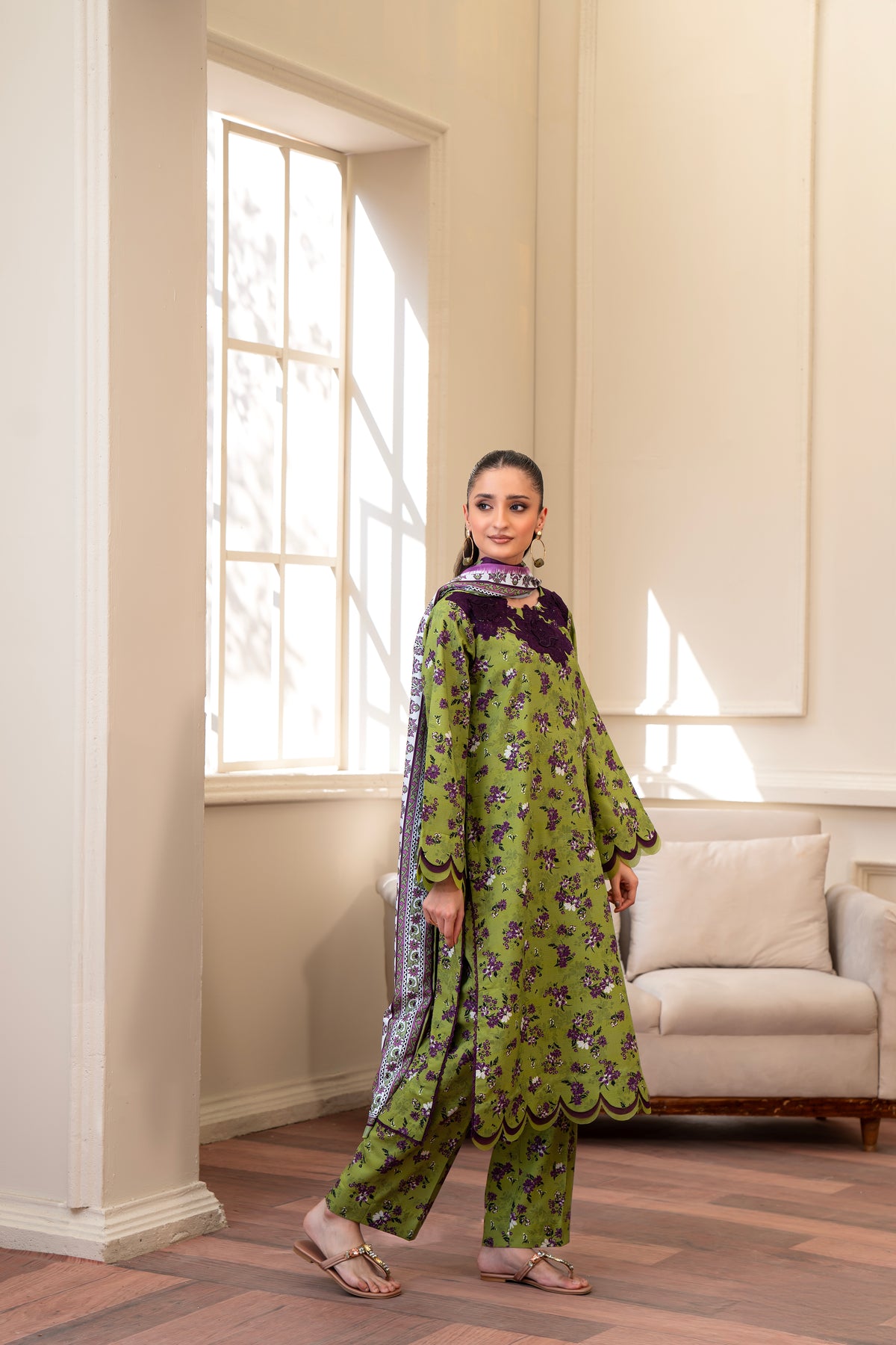 Maria AGAAZ CO - 05| 3 PC PRINTED