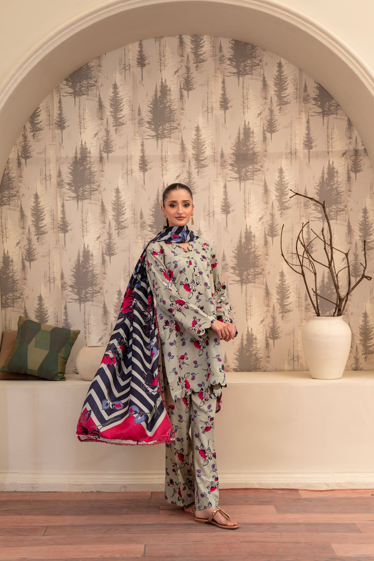 Heidi AGAAZ CO - 08| 3 PC PRINTED