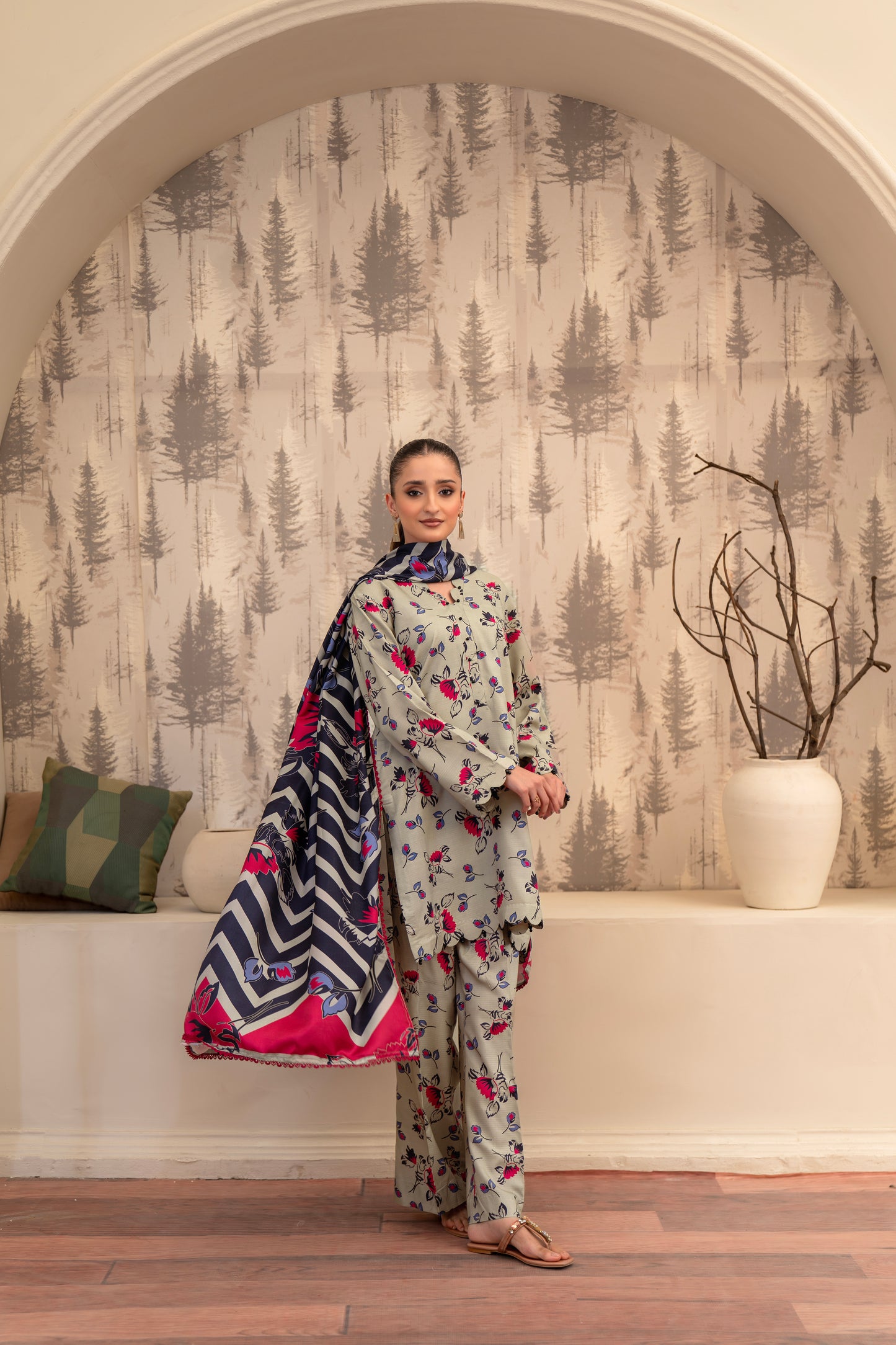 AGAAZ CO - 08| 3 PC PRINTED
