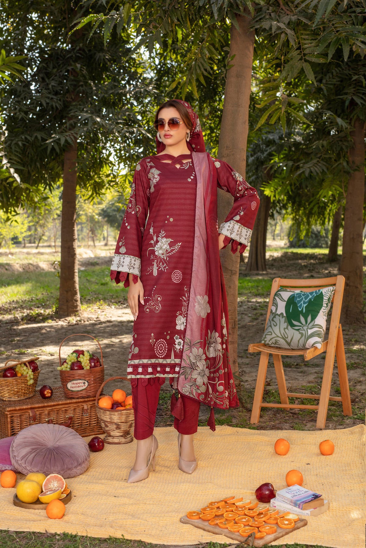 Jasmine GA - 02 | 3 PC PRINTED