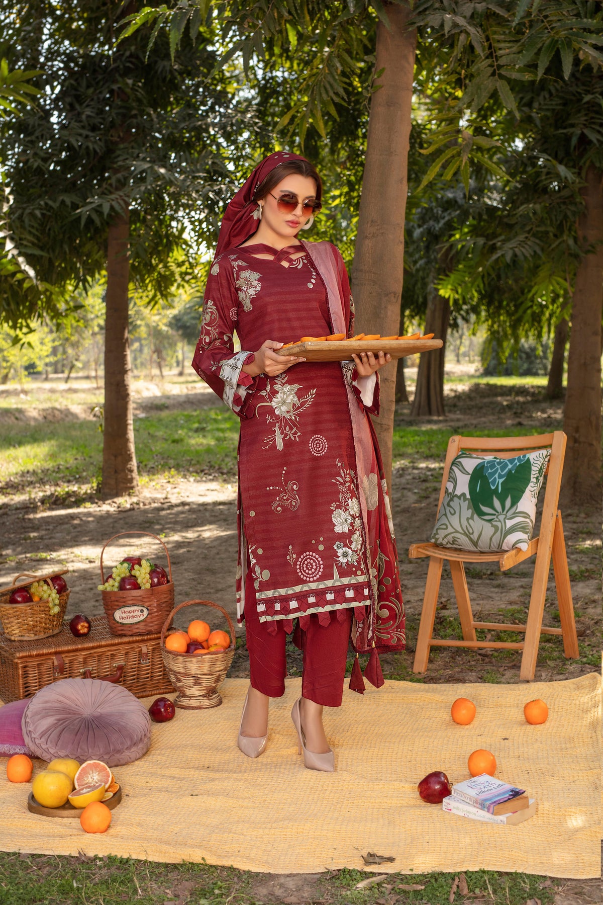 Jasmine GA - 02 | 3 PC PRINTED