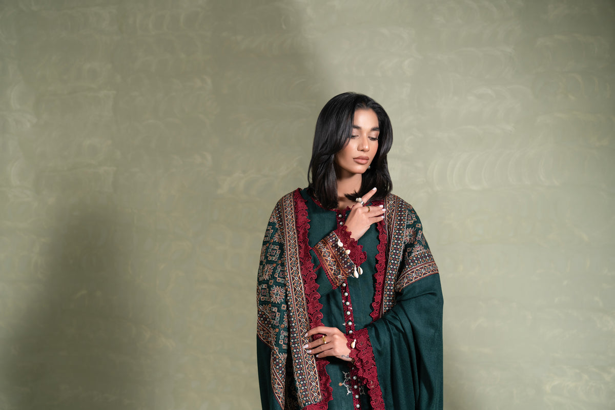 Vanessa WS-04| 3 PC EMBROIDERED