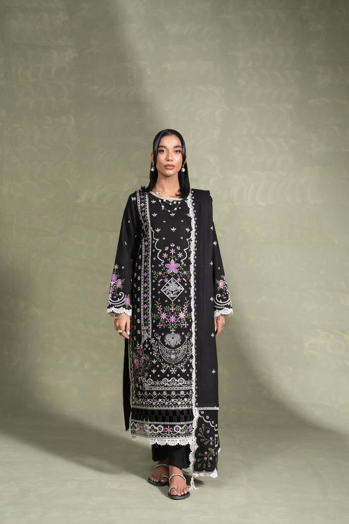Danielle WS-05| 3 PC EMBROIDERED
