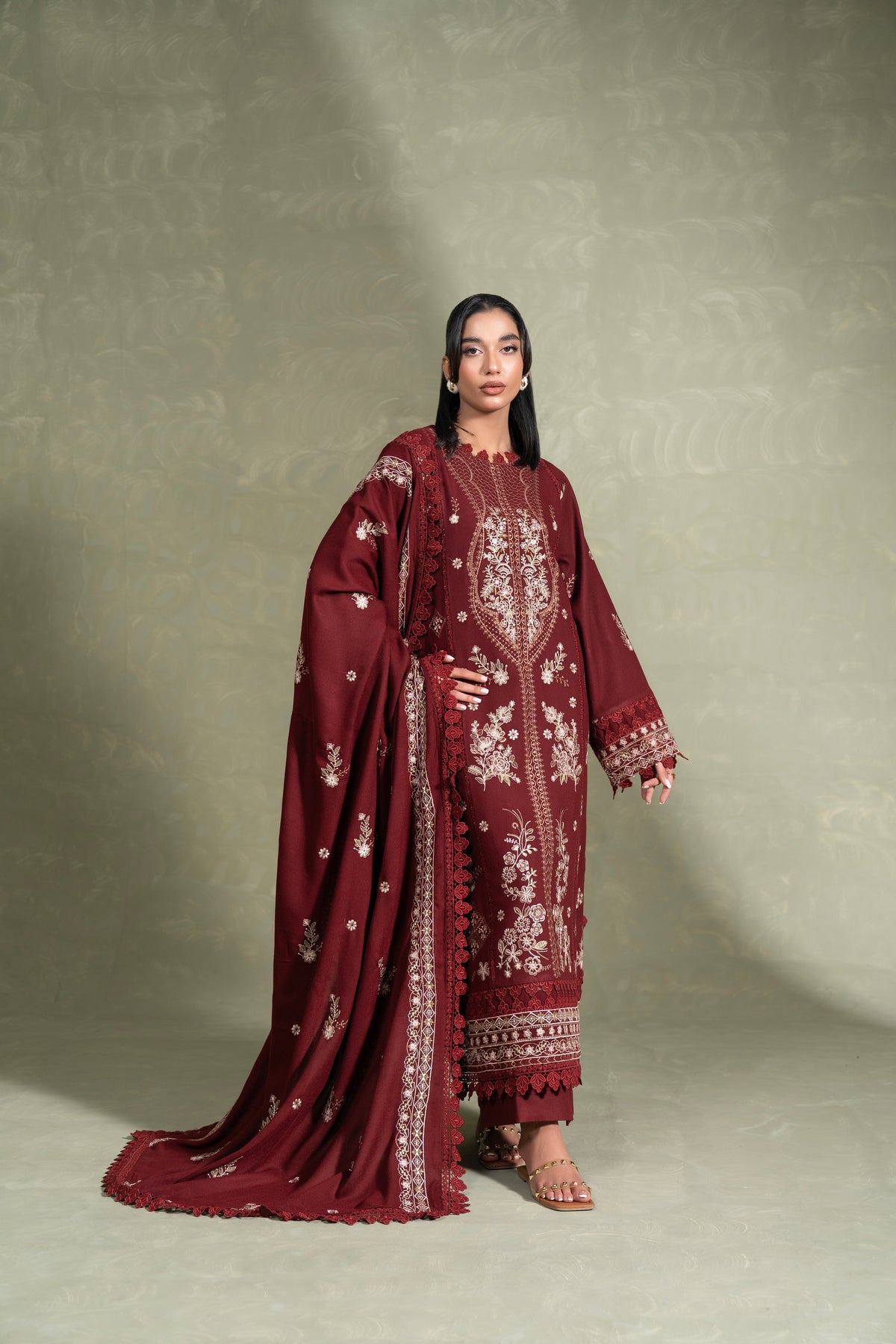 Sylvia WS-01 | 3 PC EMBROIDERED