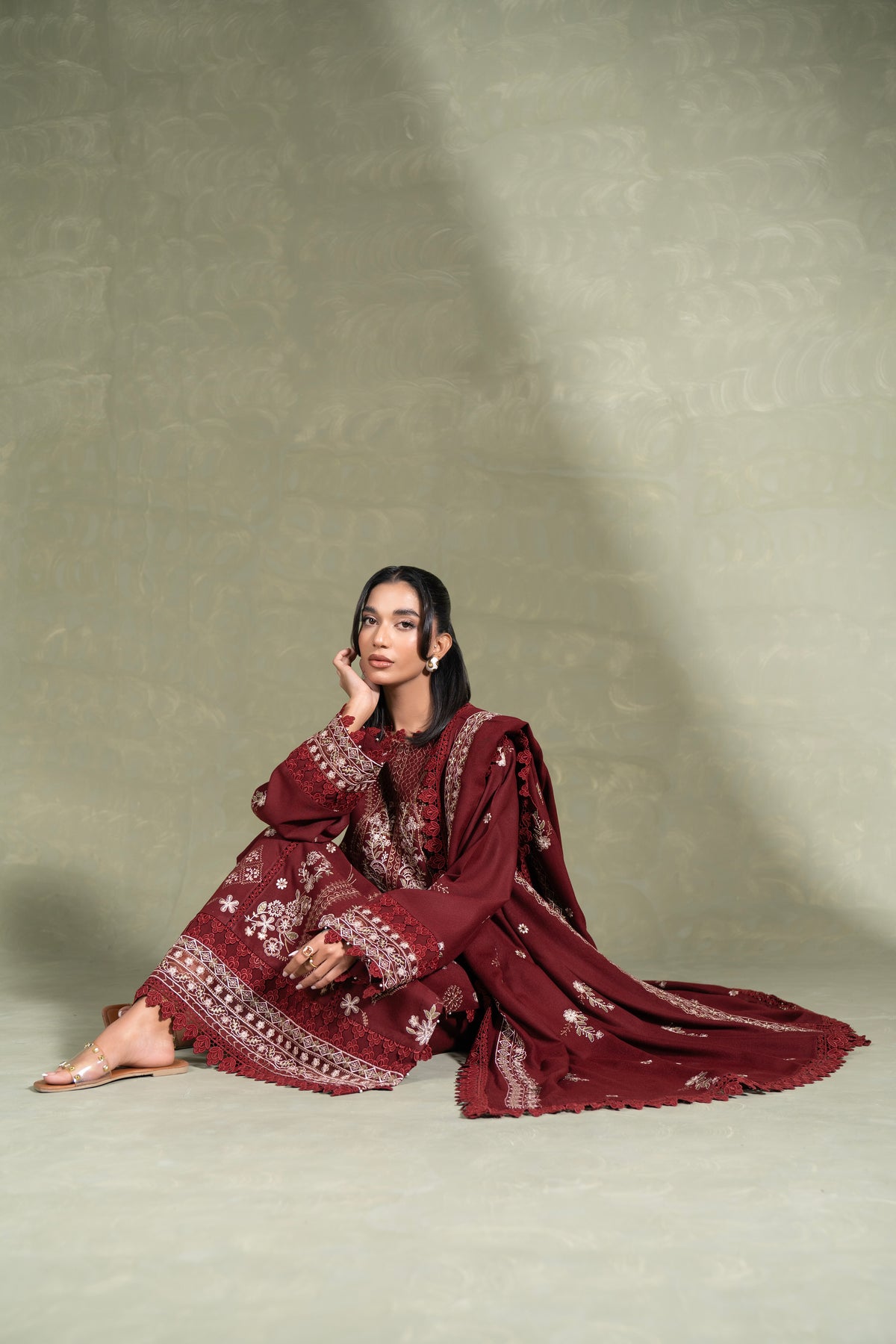 Sylvia WS-01 | 3 PC EMBROIDERED