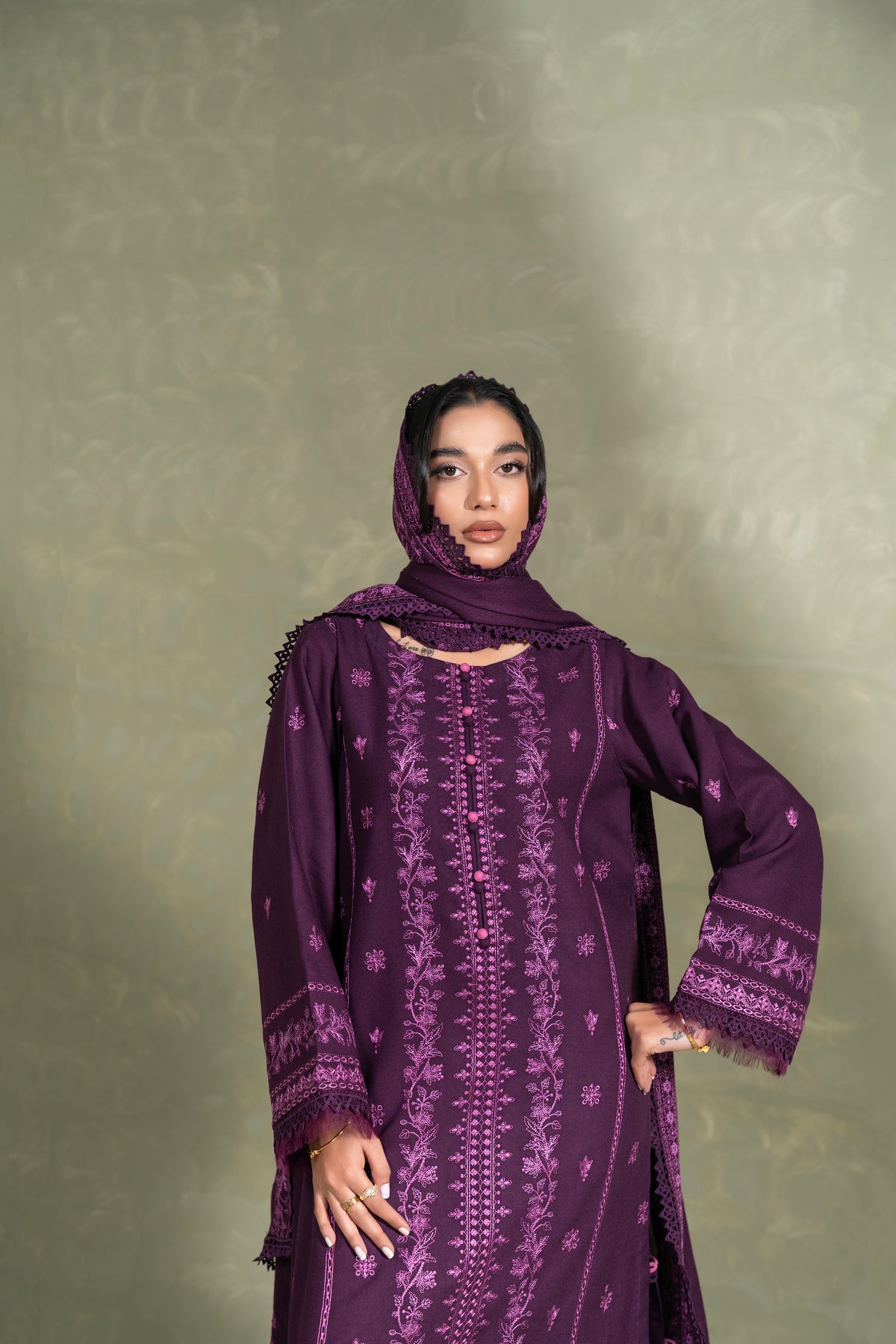 Melissa WS-06| 3 PC EMBROIDERED