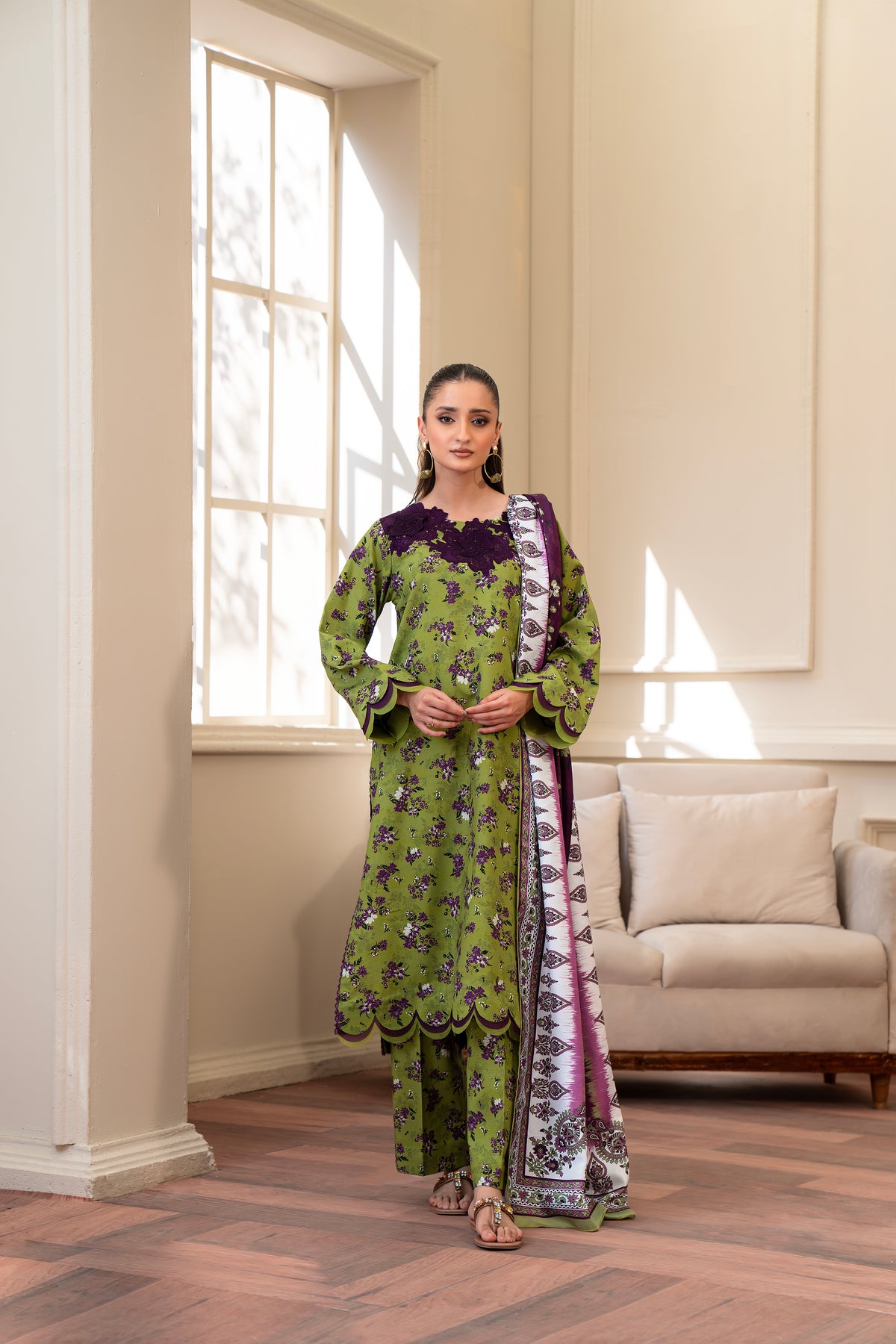 Maria AGAAZ CO - 05| 3 PC PRINTED