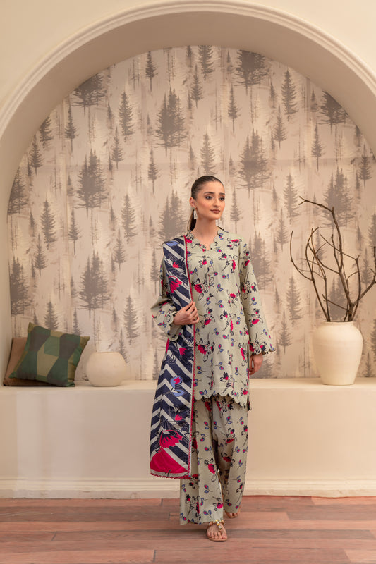 AGAAZ CO - 08| 3 PC PRINTED