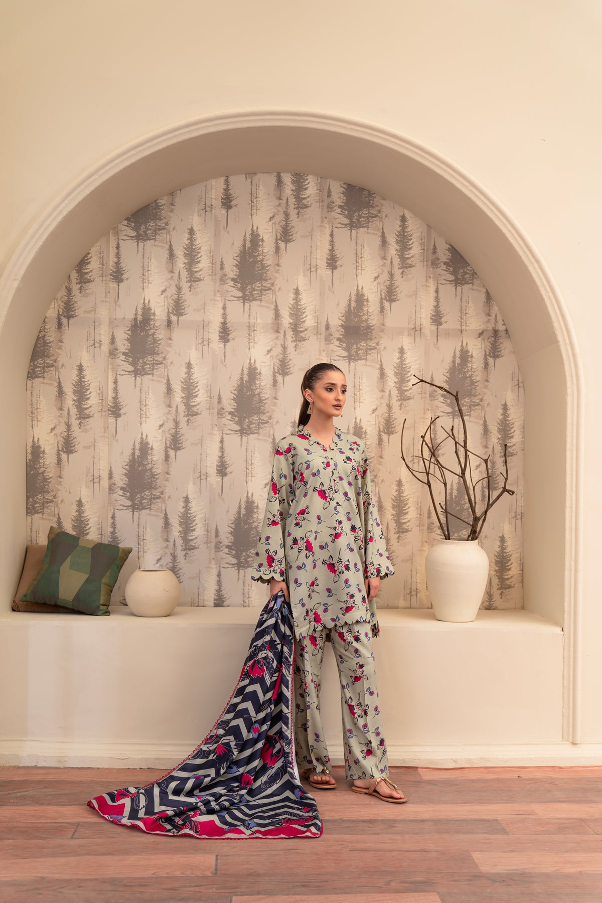 Heidi AGAAZ CO - 08| 3 PC PRINTED