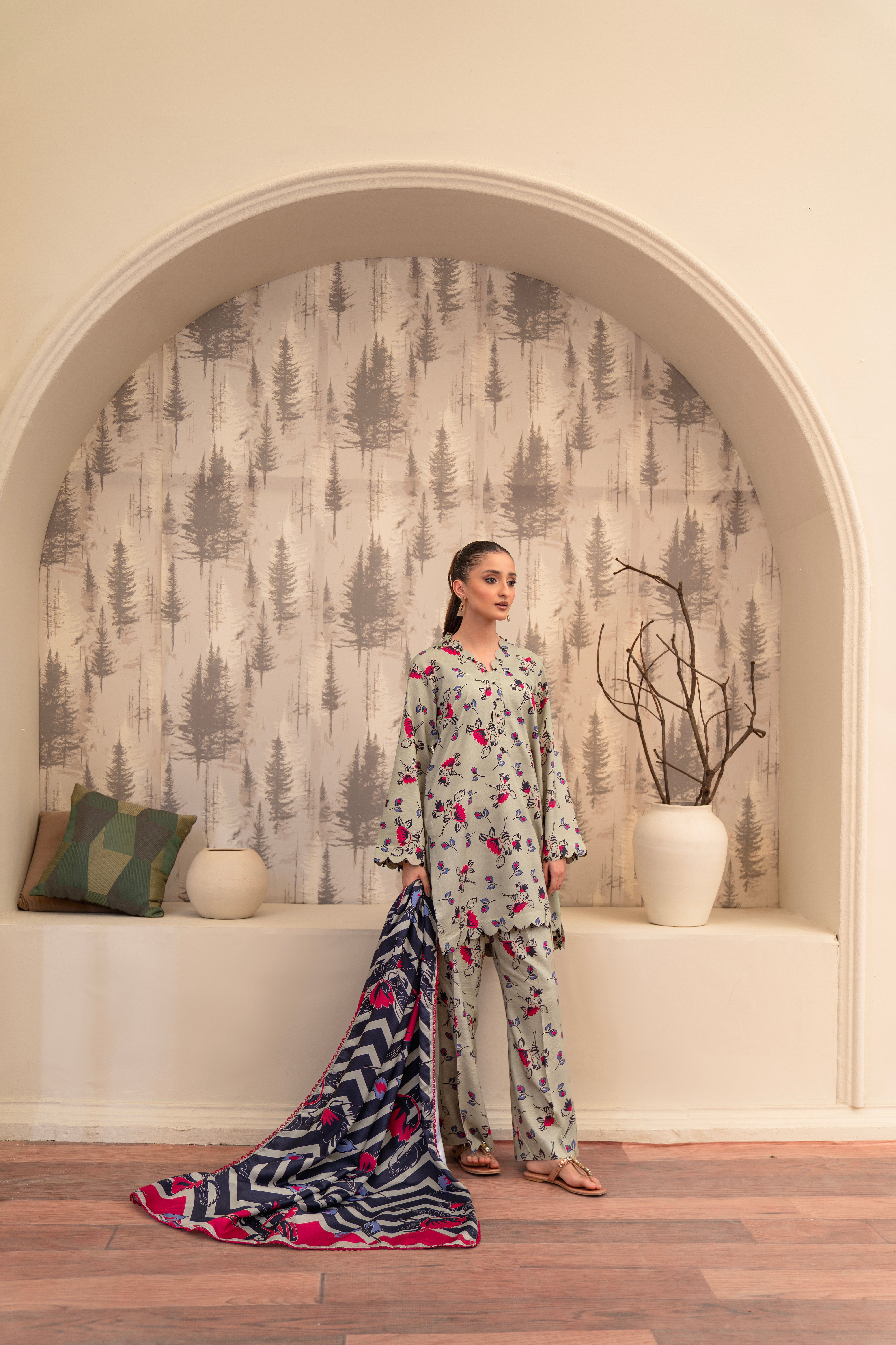 AGAAZ CO - 08| 3 PC PRINTED